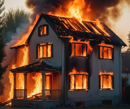 house on fire dream interpretation