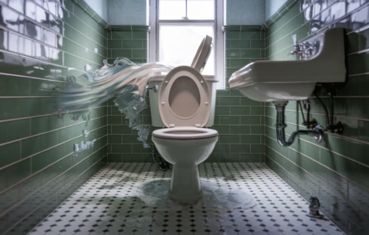 toilet overflow dream meaning