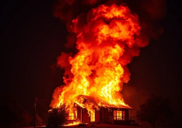 dream about house on fire