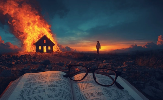 dream about house burning down