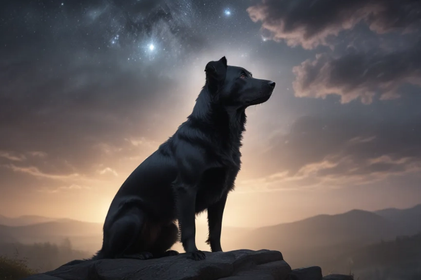 dreaming of a black dog