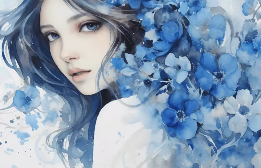 dreaming of blue color