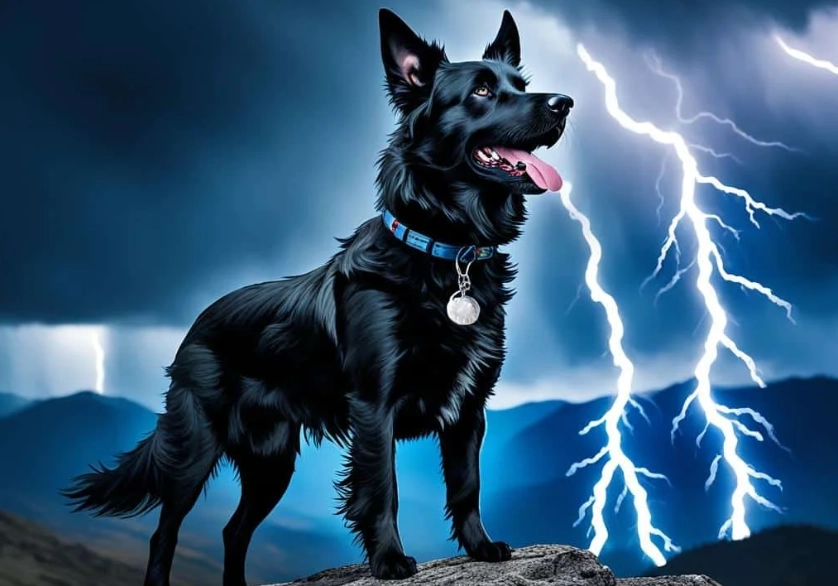 dreaming of a black dog chasing you