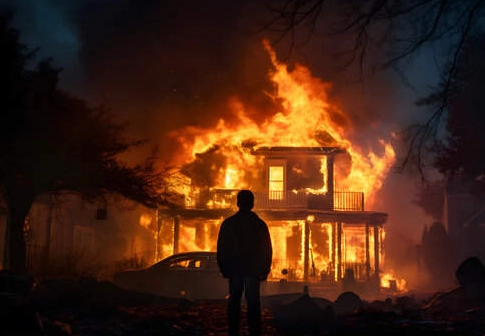 dream of a burning house meaning