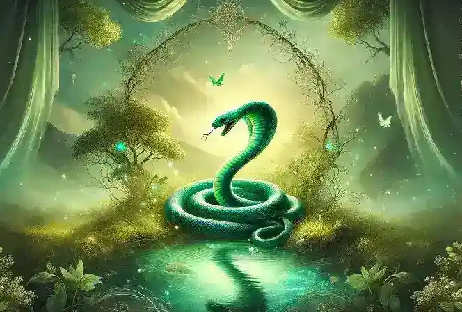 what does a green snake in a dream mean
