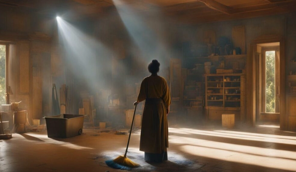 dream about cleaning house